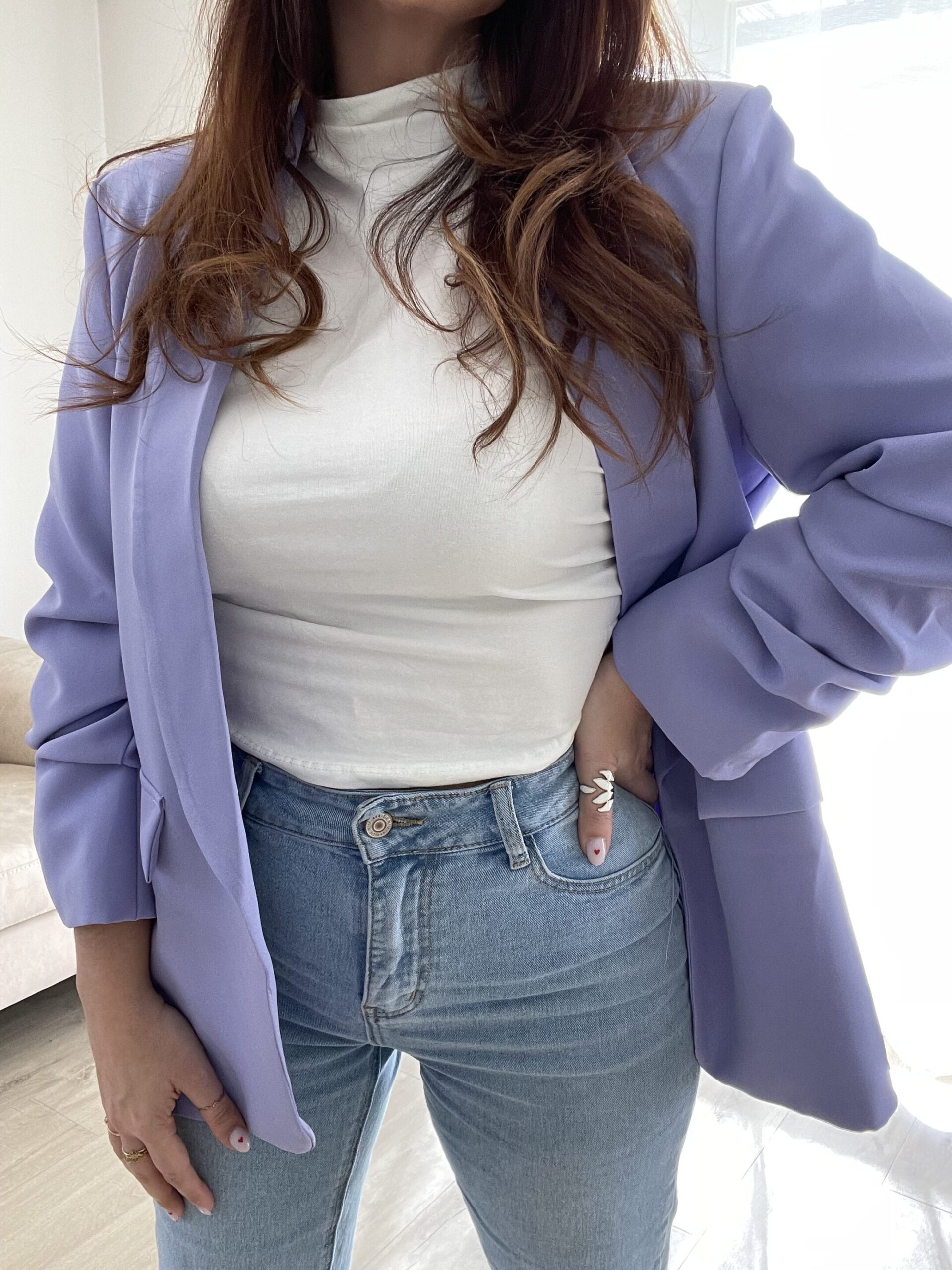 Blazer lilas LAURINE