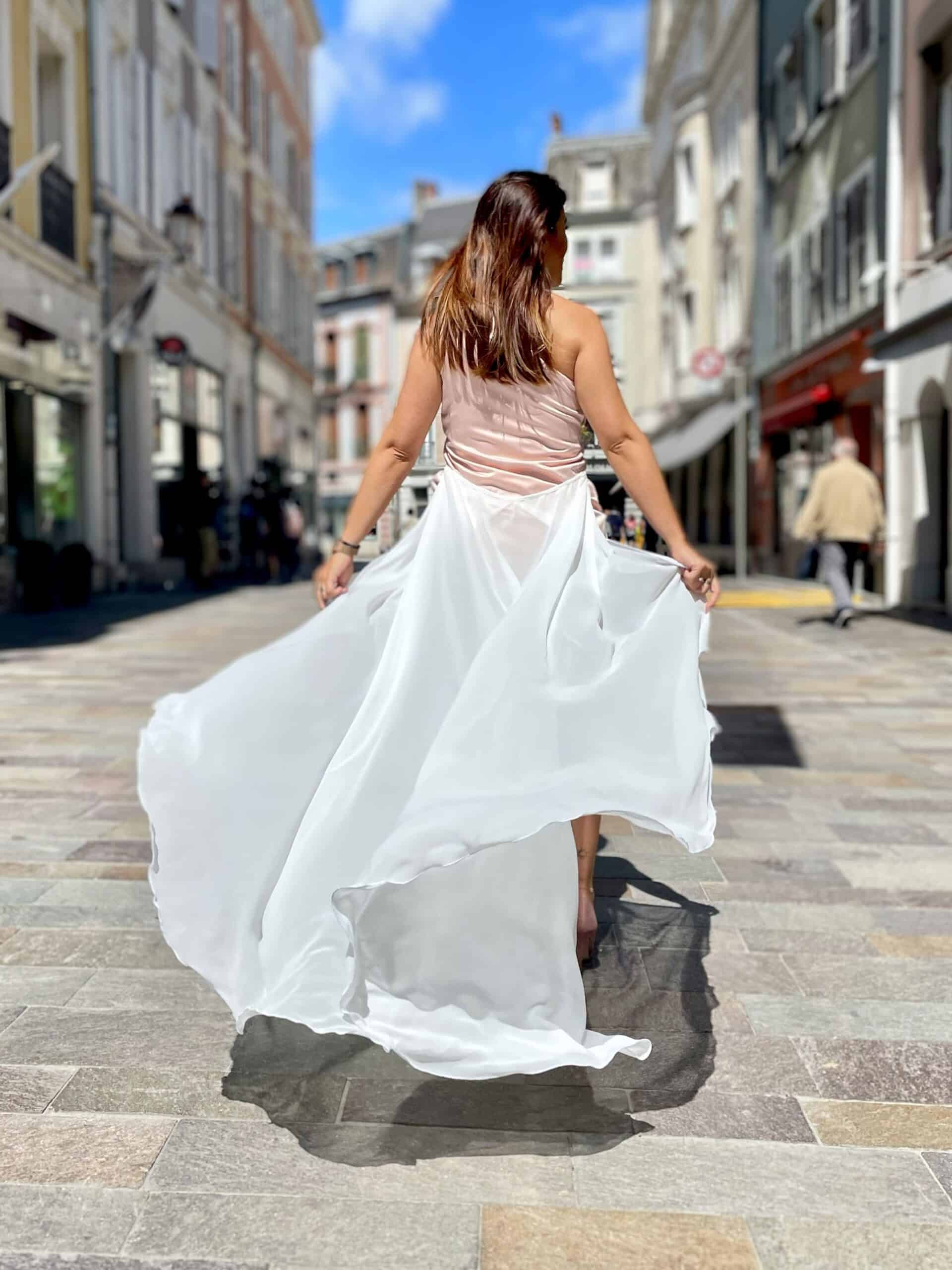 Étole robe création Séraphine