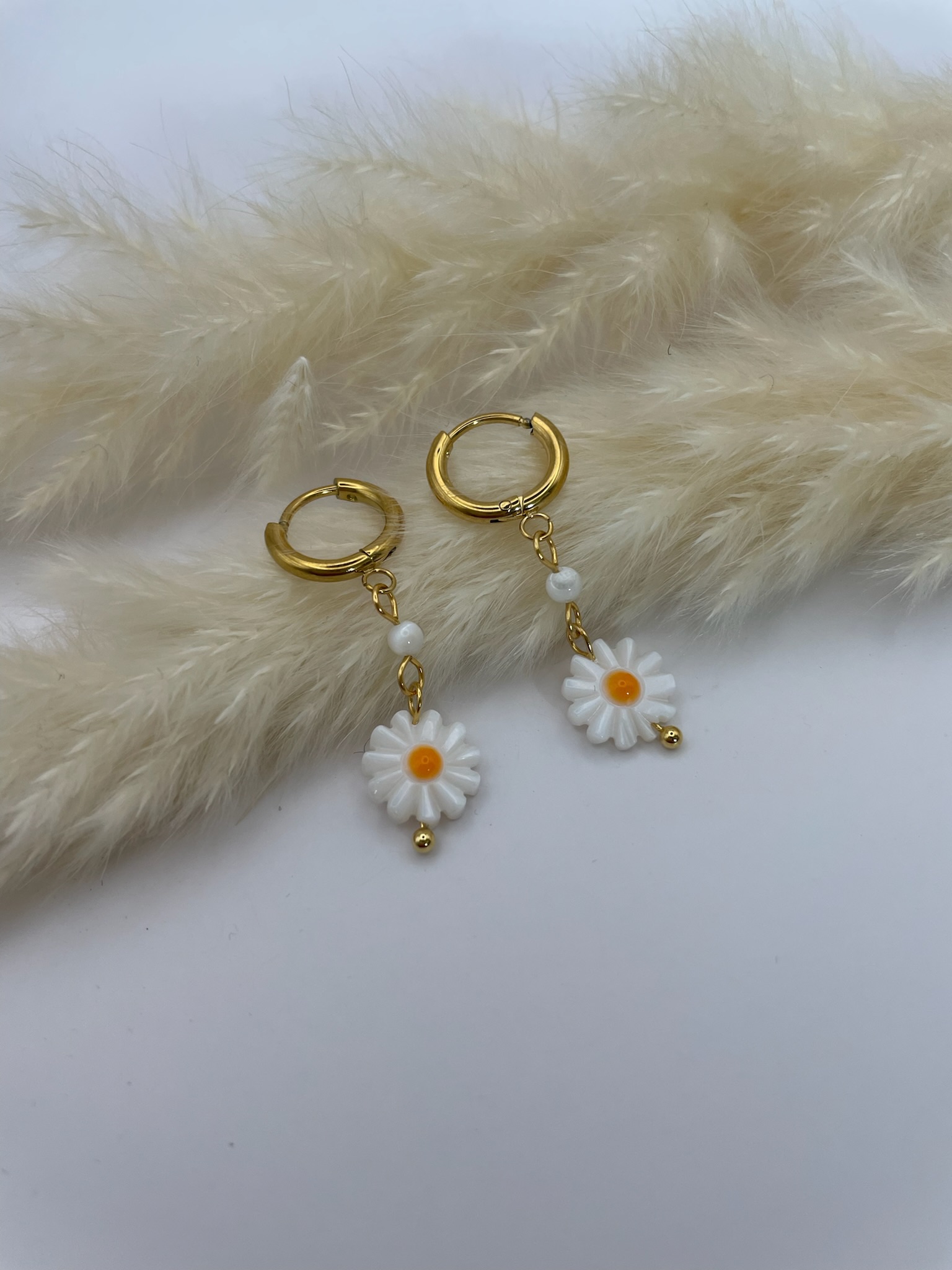 Boucles d’oreilles marguerite