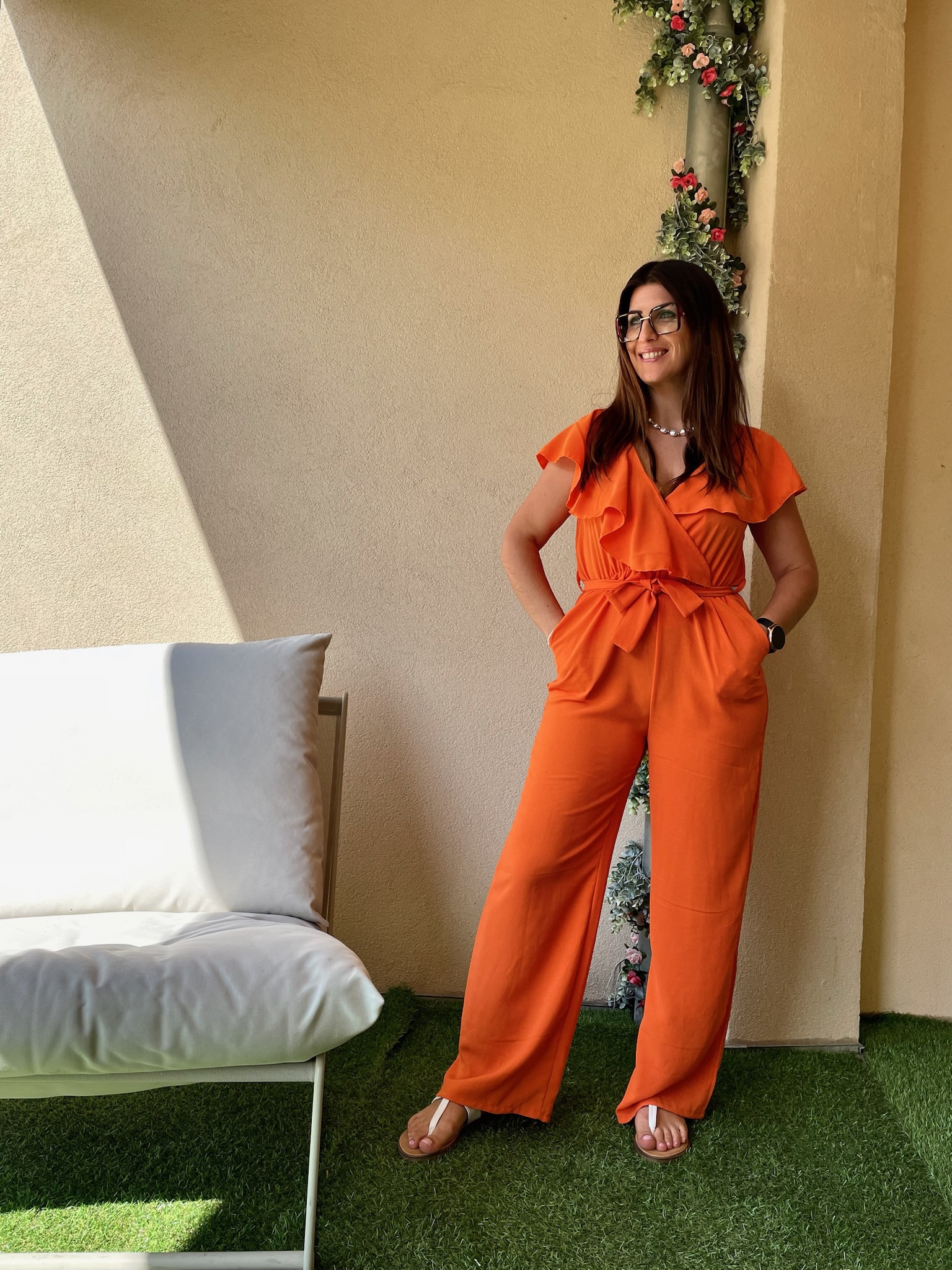 Combipantalon orange HOUDA