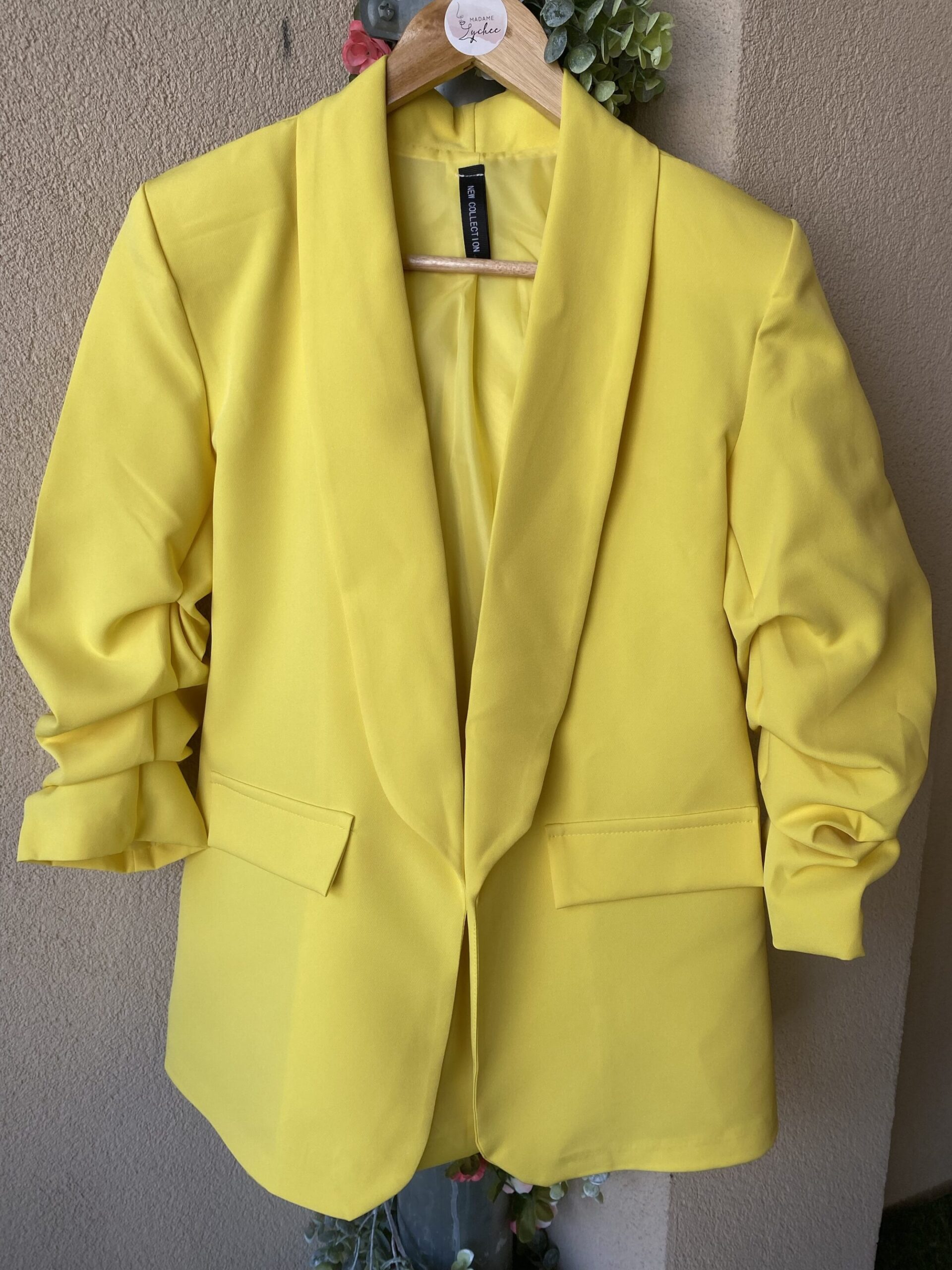 Blazer jaune LAURINE