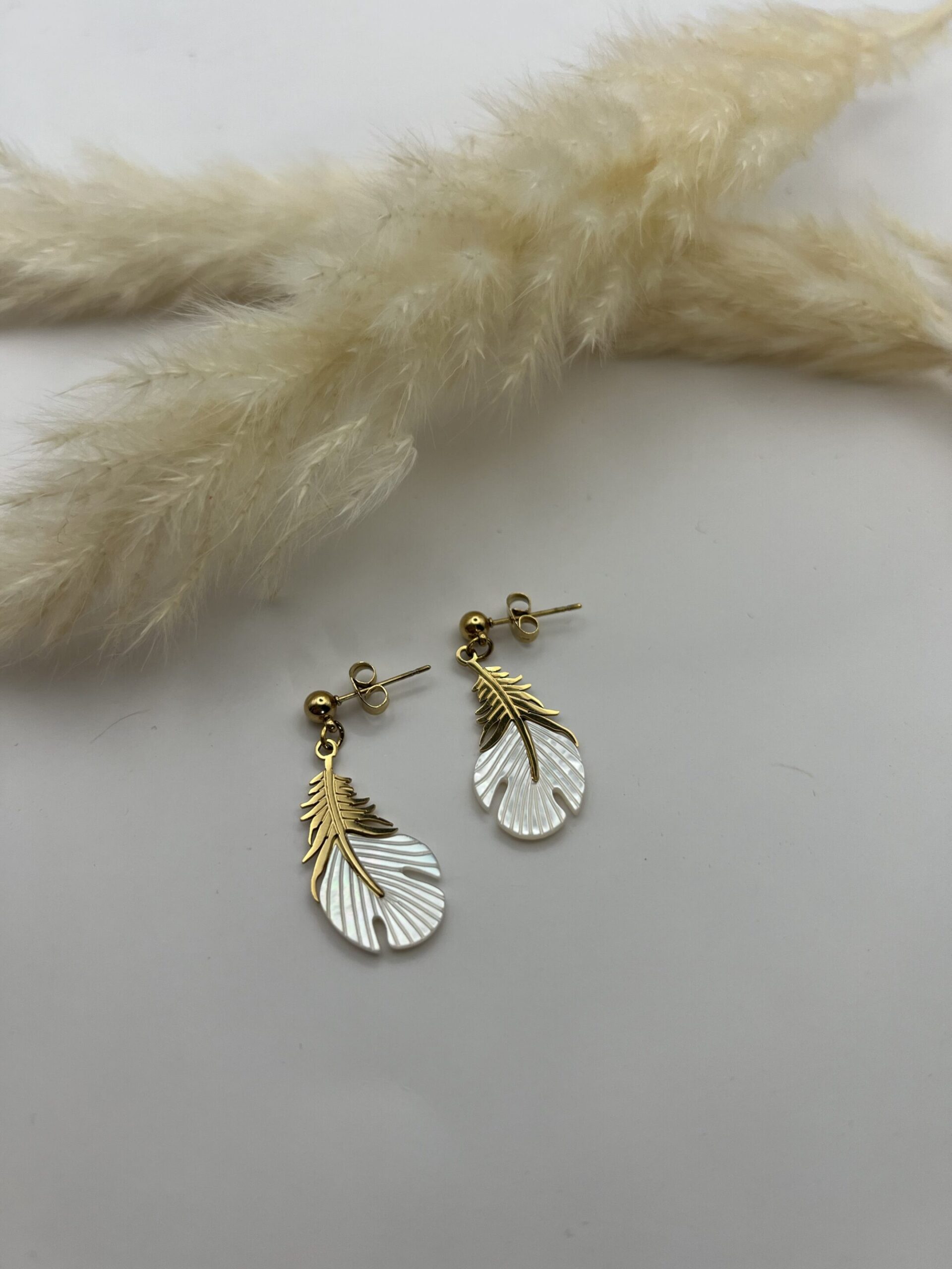 Boucles d’oreilles plumes