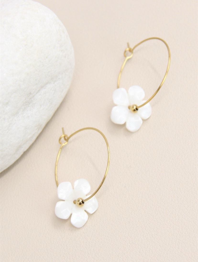 Boucles d’oreilles fleurs