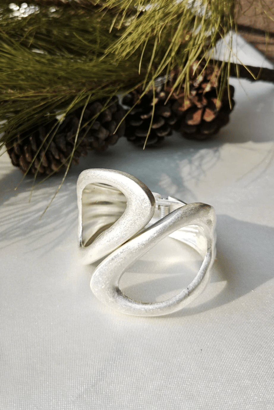 Bracelet jonc argenté