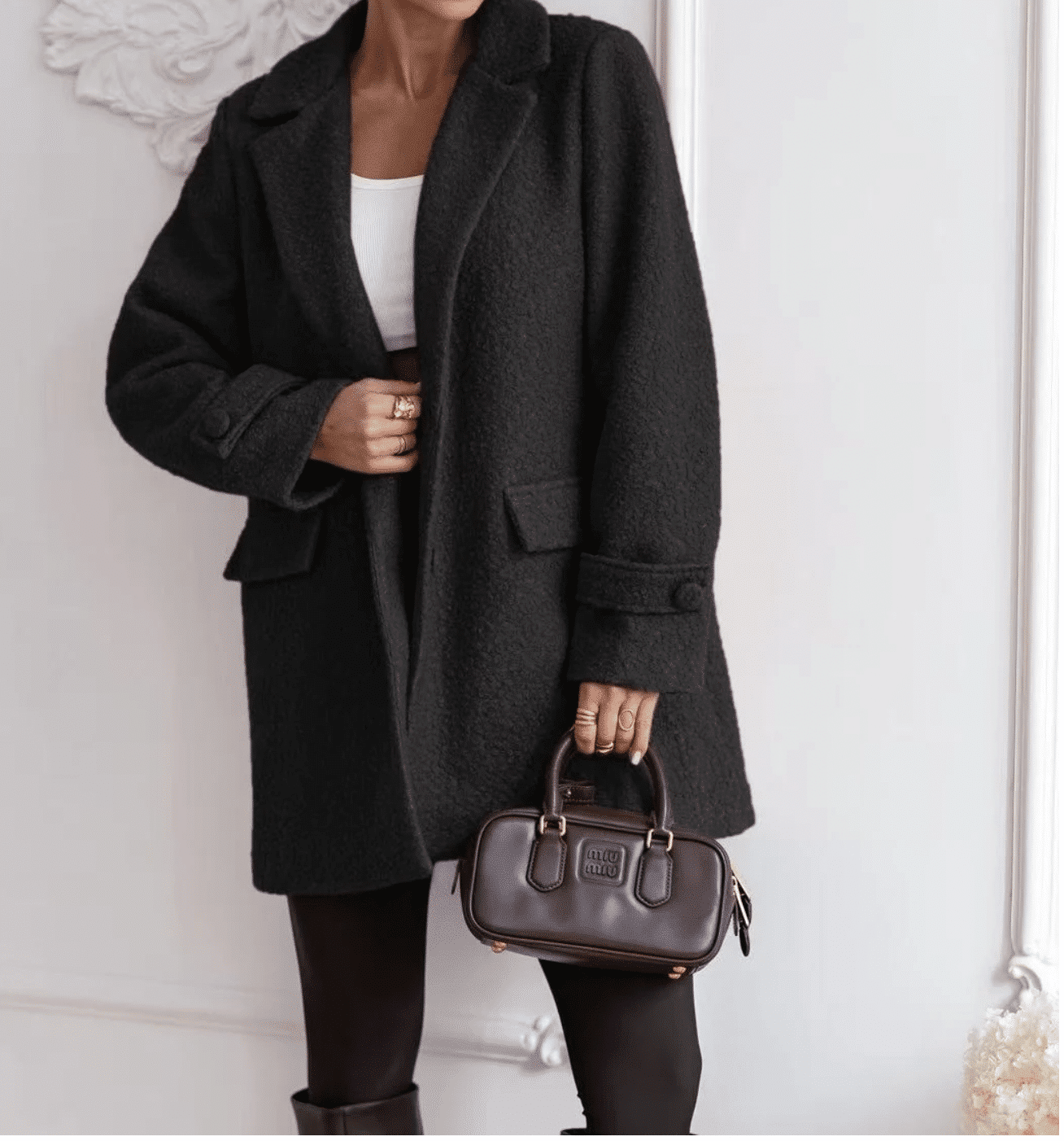 Manteau noir MEGGY