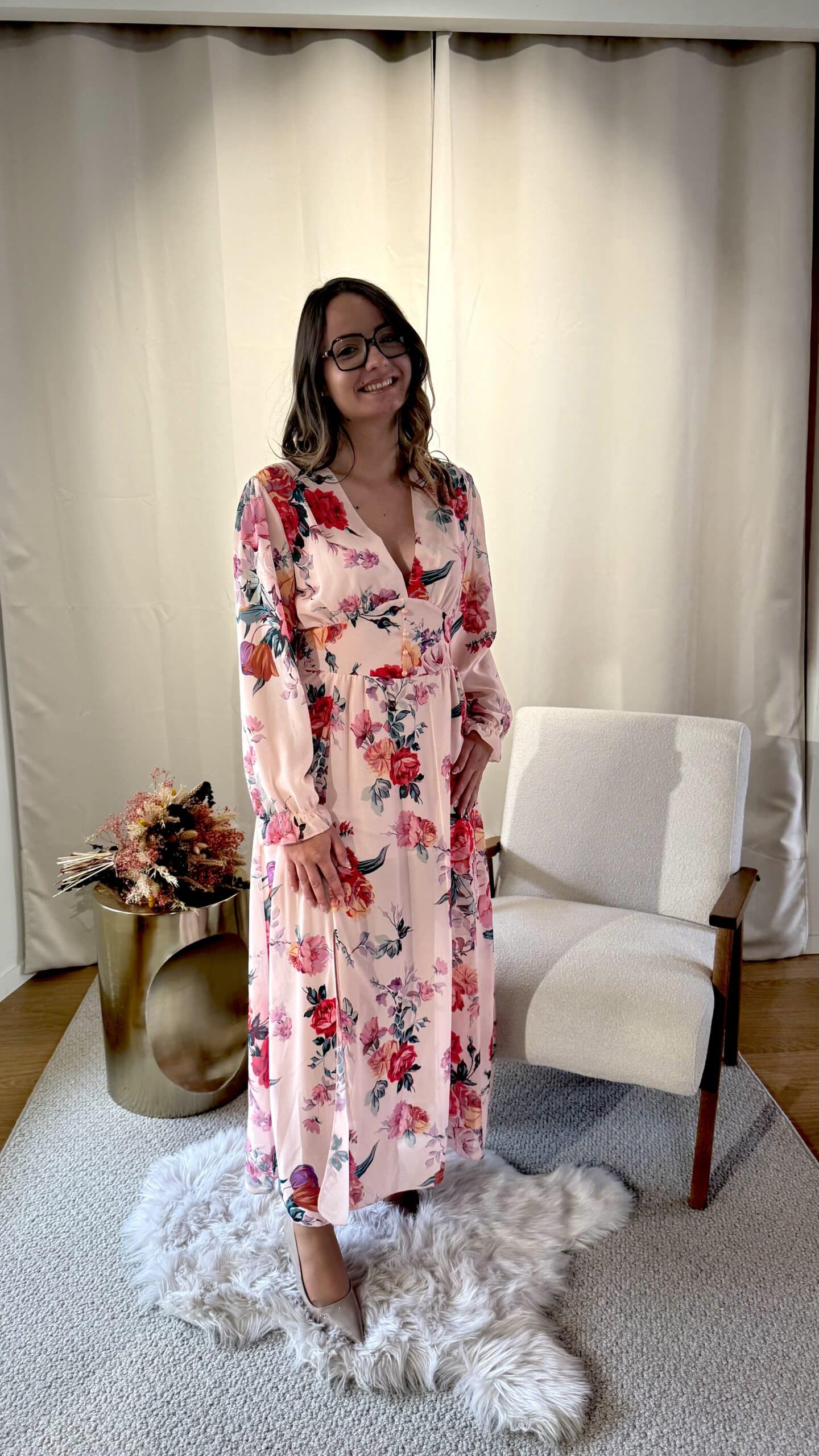 Robe longue fleurie MINA