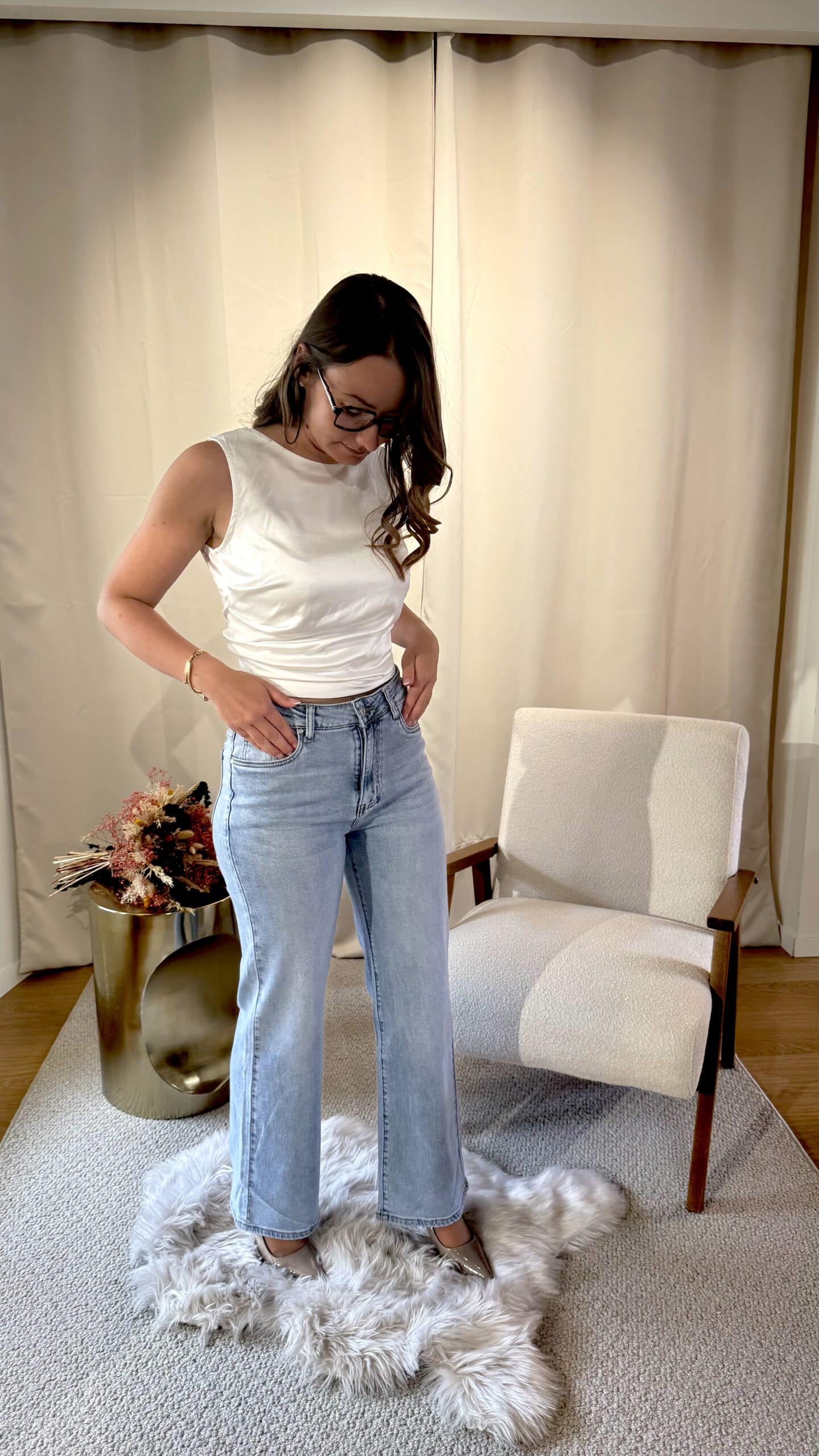 Jean coupe droite FLORA