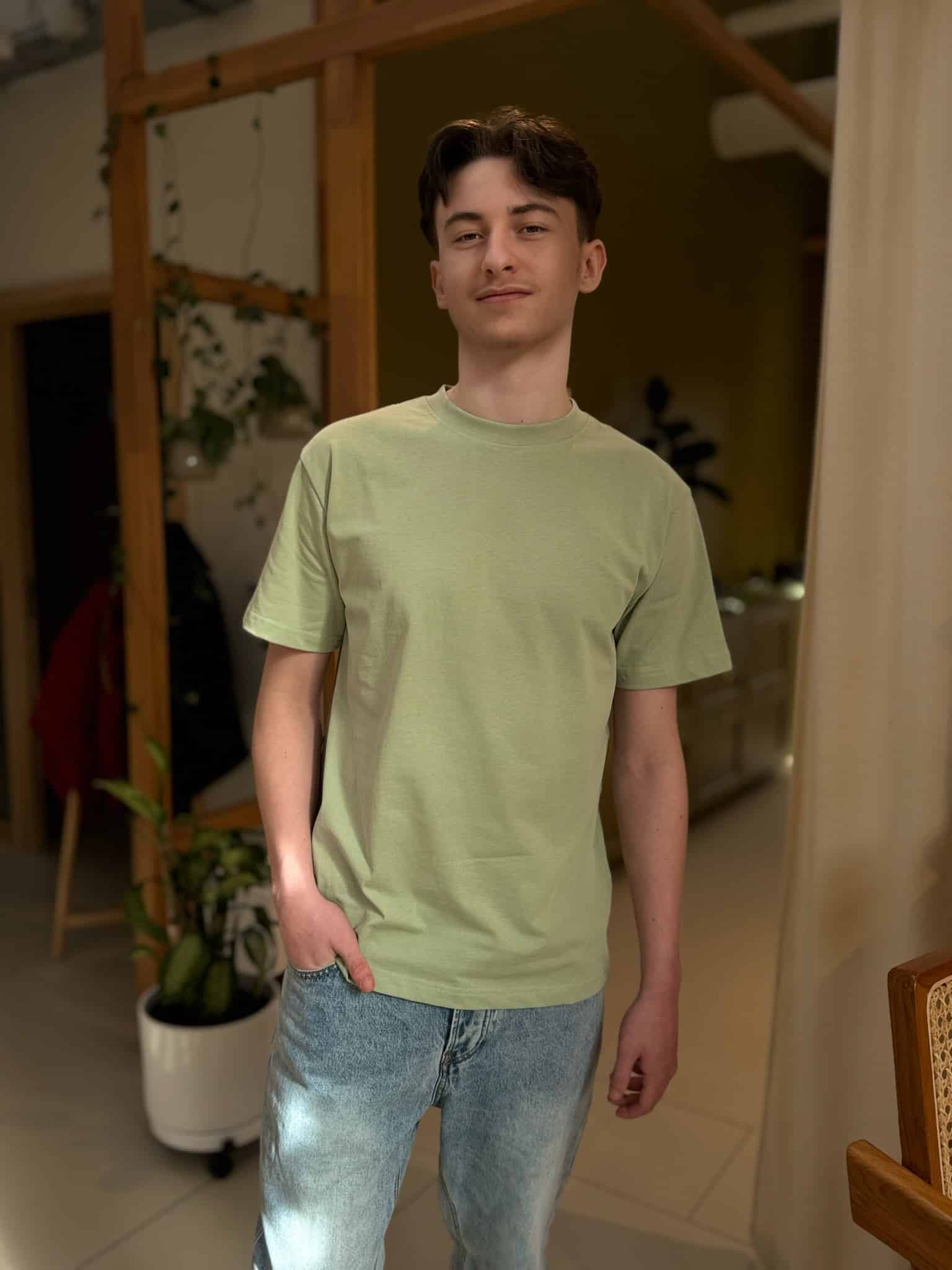 T-shirt vert clair ISAAC