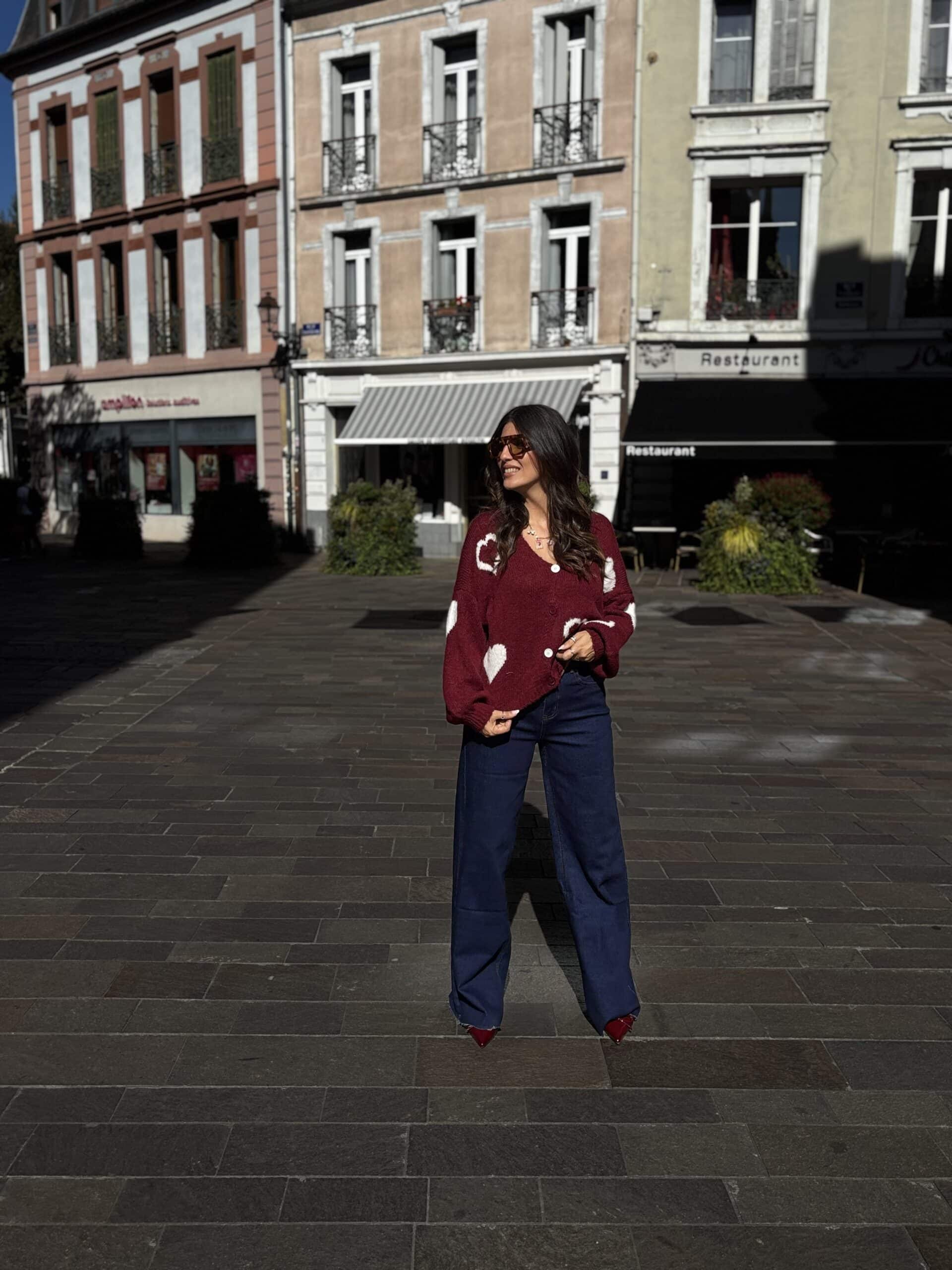 Gilet INAYA bordeaux