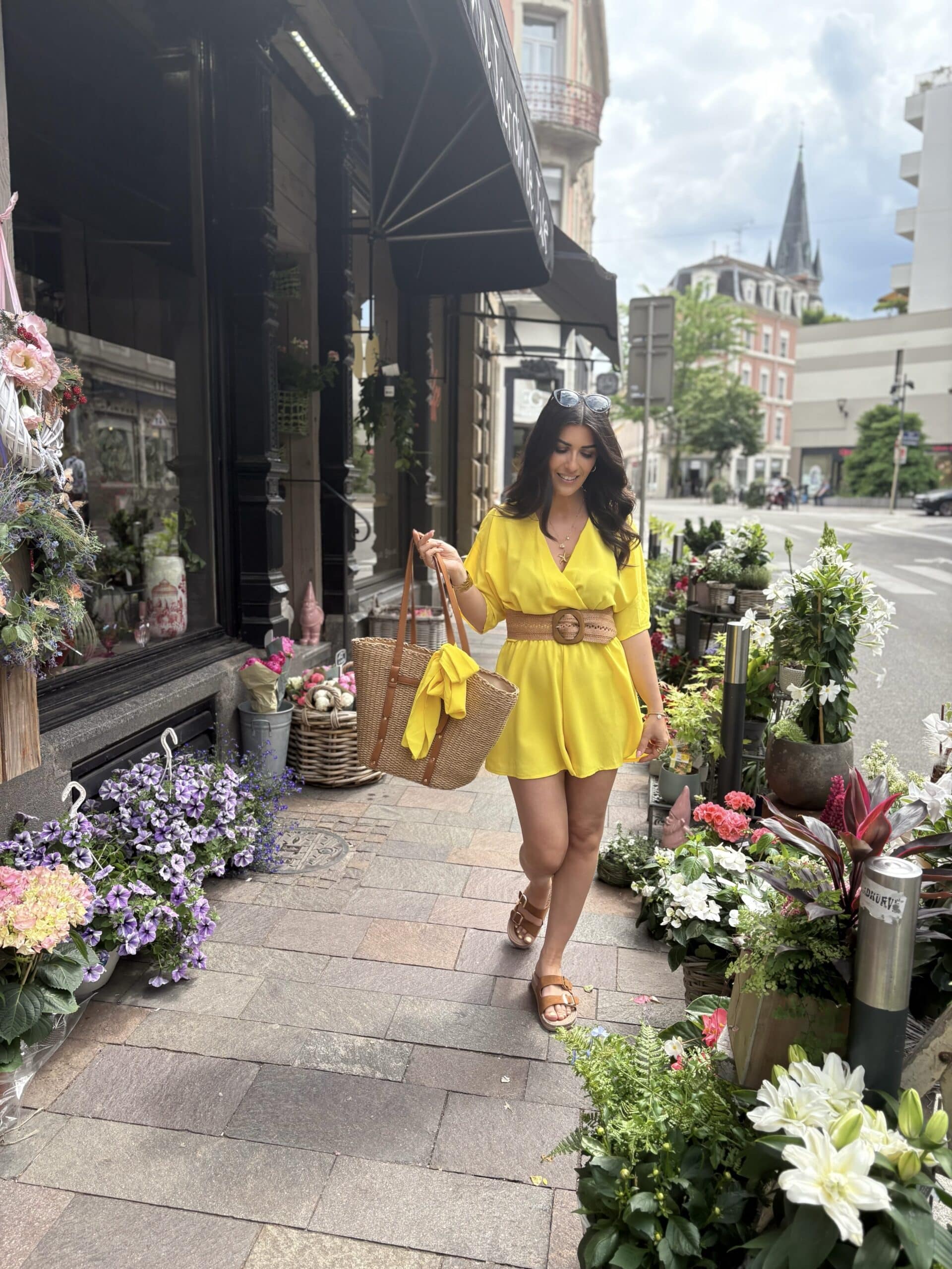 Combi-short ROMY jaune