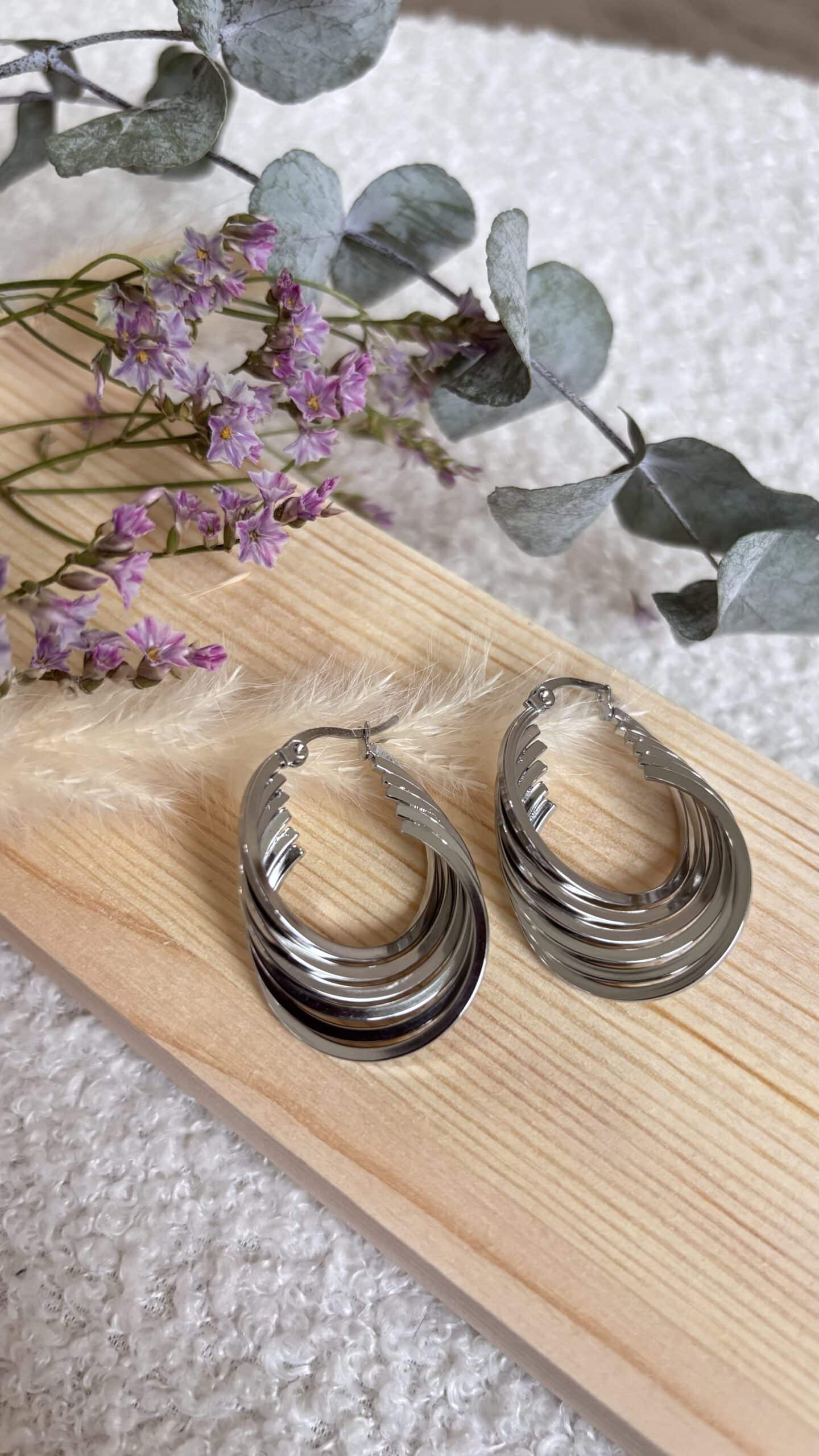 Boucles d&rsquo;oreilles en Acier Inoxydable