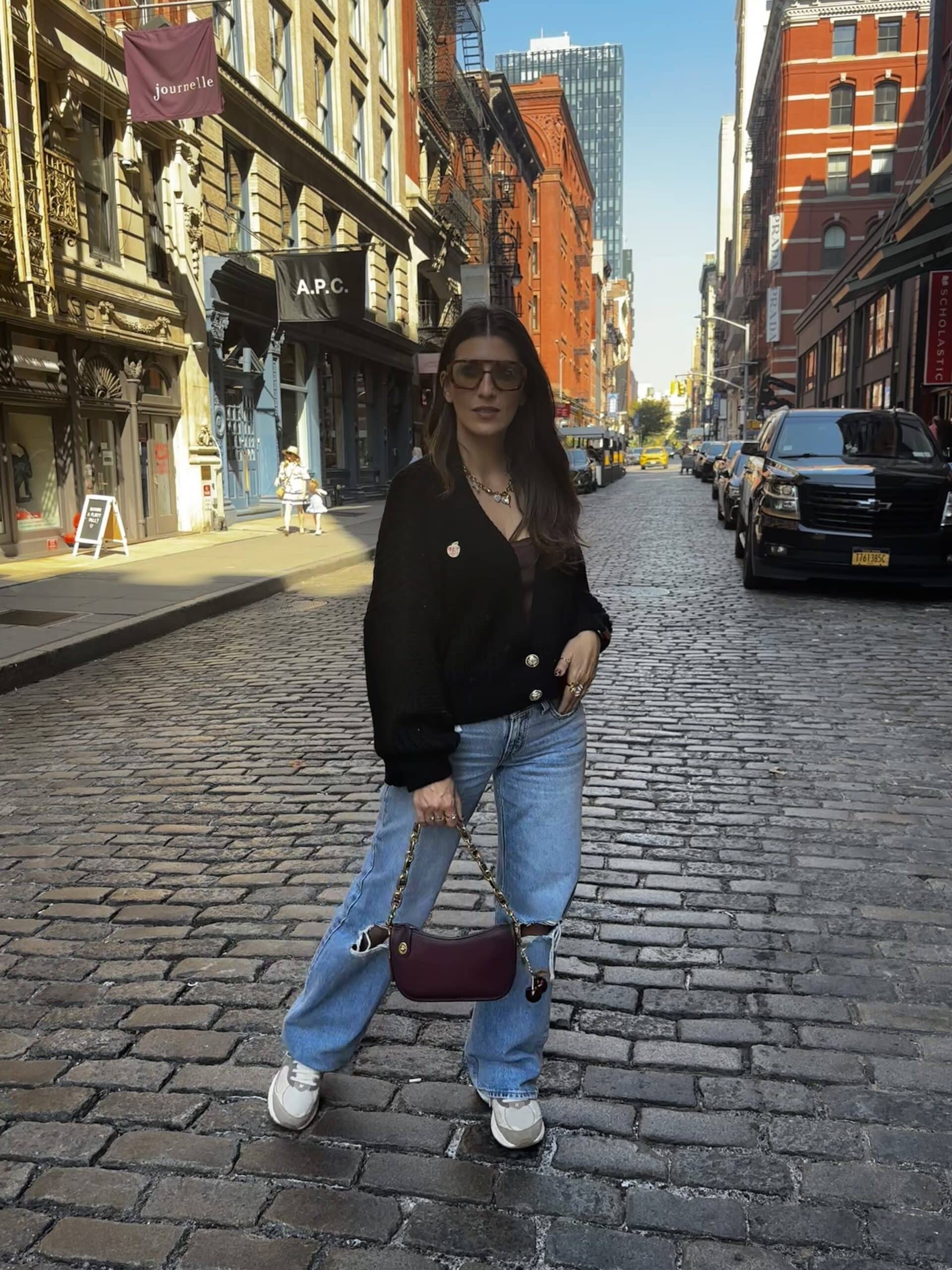 Gilet maille noire – big apple TAYLOR