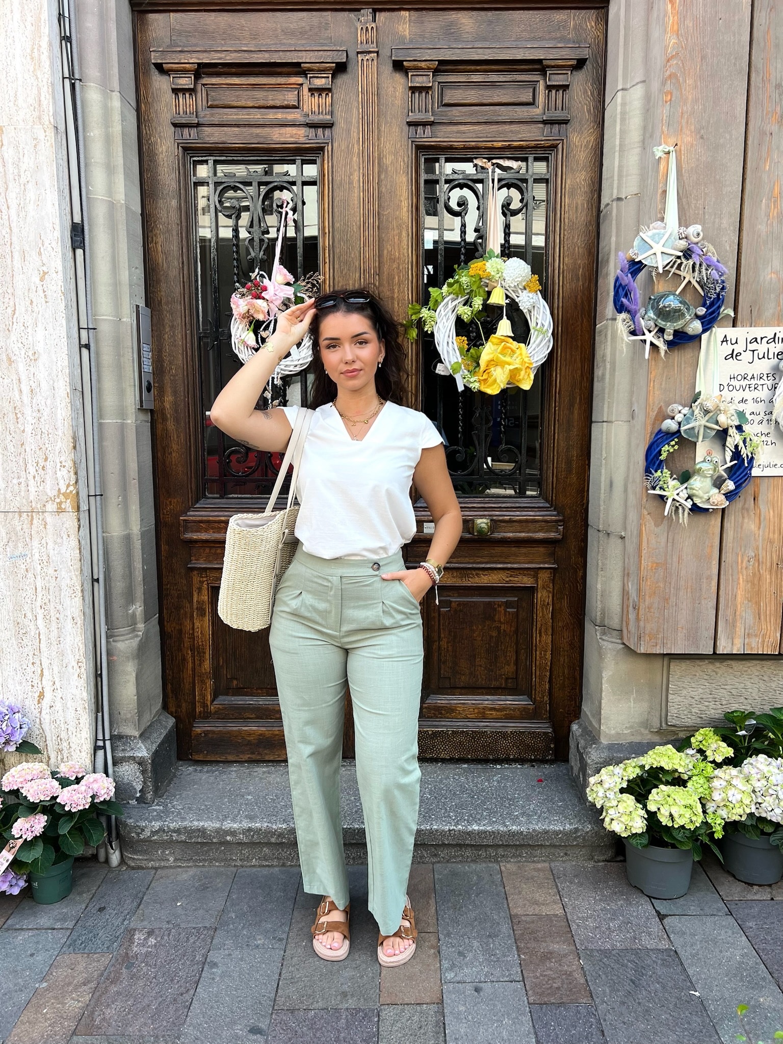 Pantalon IRIS vert