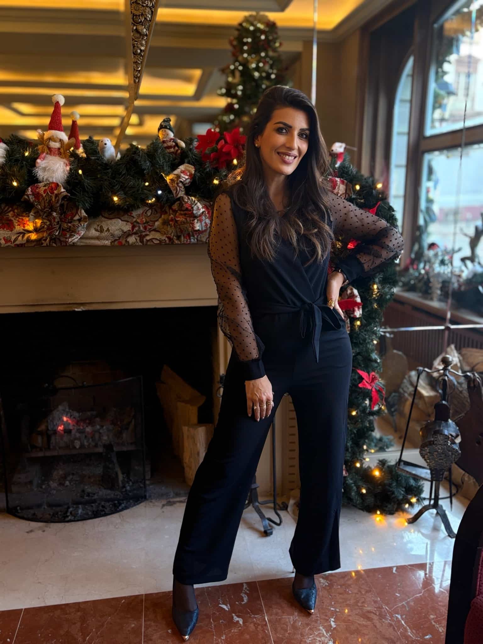 Combinaison chic cache-cœur et manches plumetis BAO