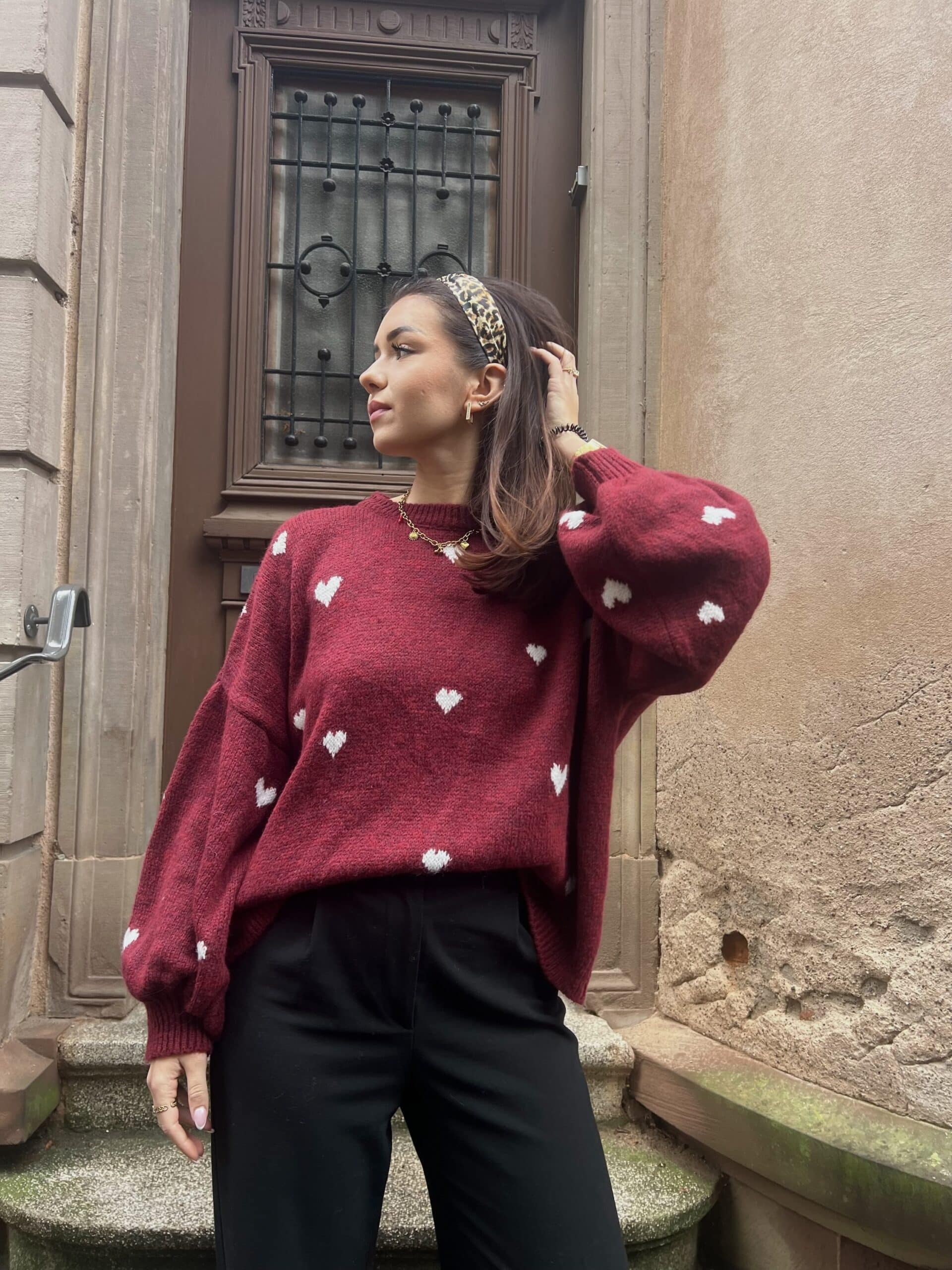 Pull QUEENS bordeaux