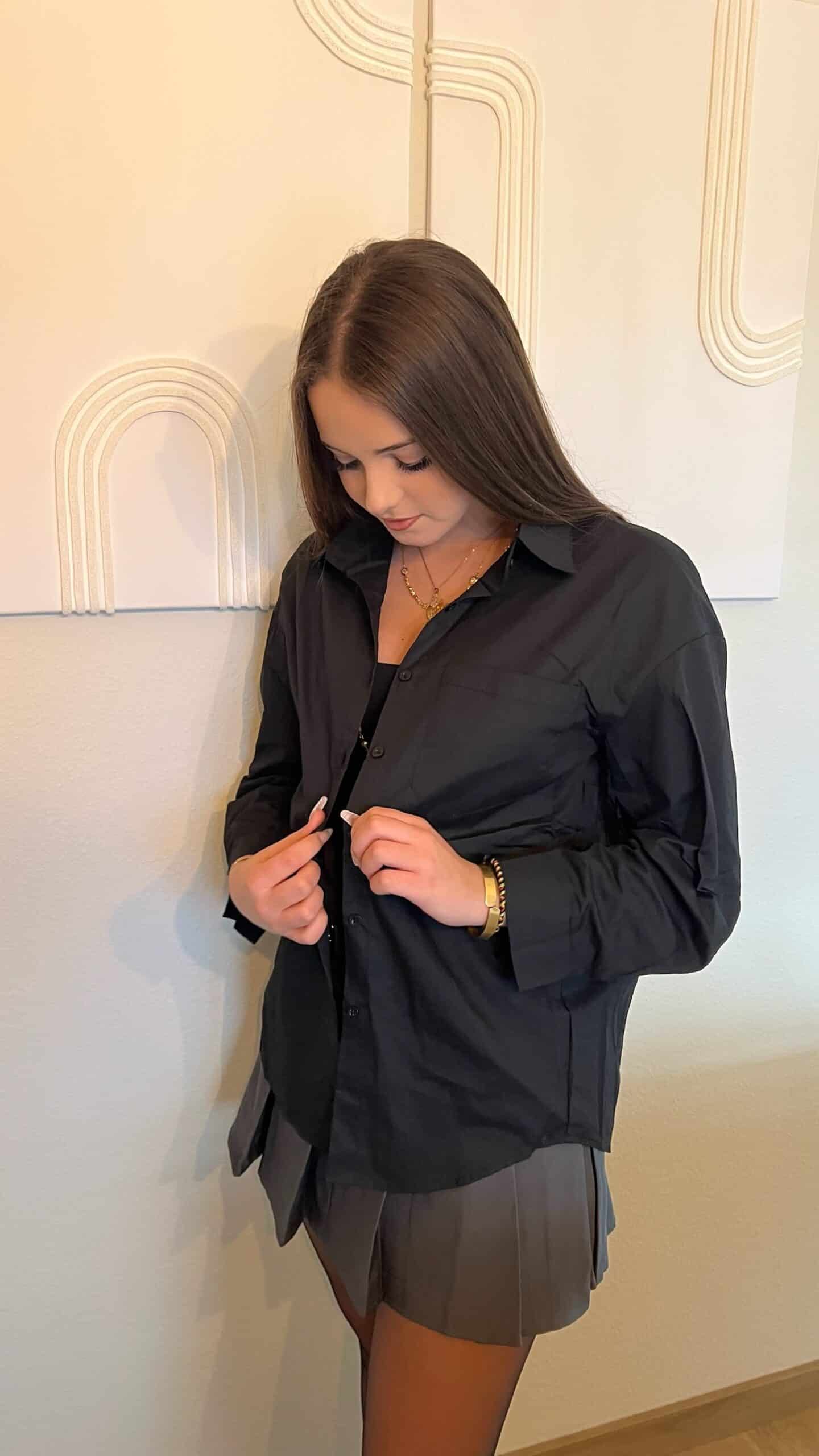 Chemise noire Ornella