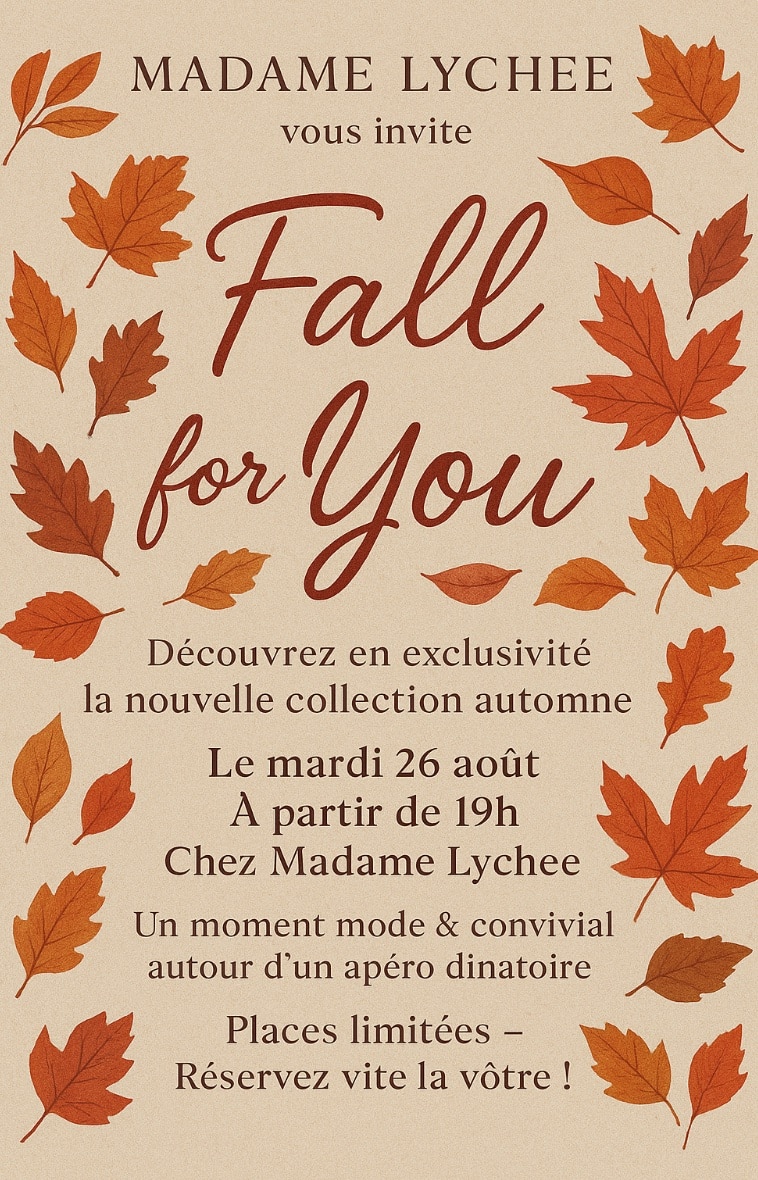 Soirée ‘fall of you’
